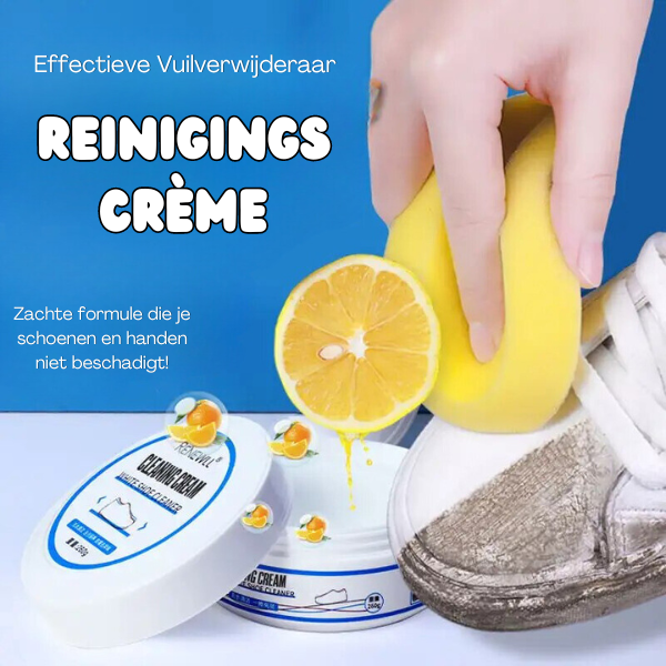 CleanPro™ - Reinigingscrème | Snel en Effectief Vuil Verwijderen - Veilig voor je Schoenen en Handen - Multifunctioneel