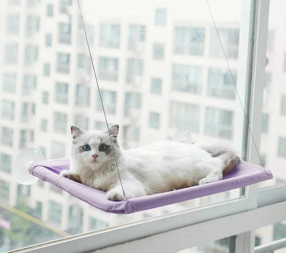 ChillCat™ - Kattenhangmat | Voor aan het raam - Comfortabel - Ruimtebesparend - Rustplek met Uitzicht - Eenvoudig Installeren - Sterke Zuignappen