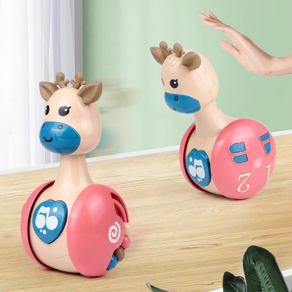 BabyPlay™ - Rijdende Tuimelpop | Educatief Speelgoed - Urenlang Speelplezier - Perfect Cadeau
