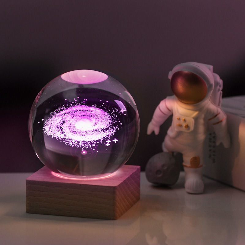 CrystalGalaxy™ - 3D Kristallen Universum | Lasergravering - LED verlichting - Decorlamp