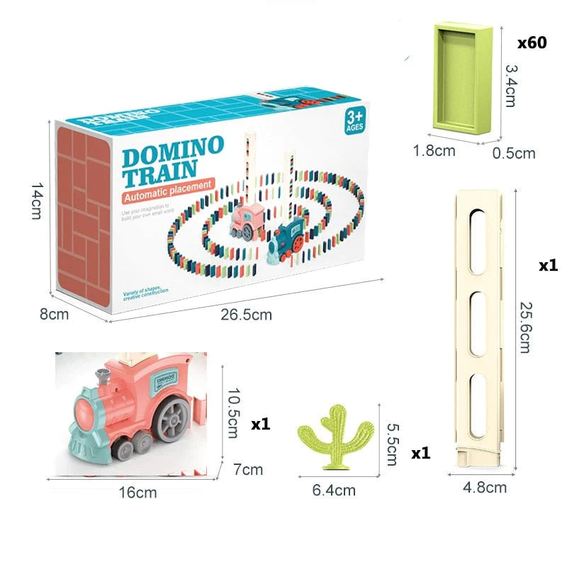 TrainDomino™ - Automatische Domino Trein | Verhoogt de Creativiteit en het Denkvermogen- Urenlang Speelplezier