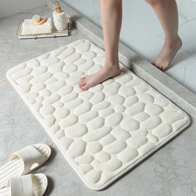 SoftRockBath™ - Antislip Badmat | Veilig uit het bad stappen - Zacht - Trendy design | Maximale waterabsorptie