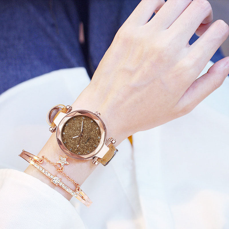 Primerra™ Gold Quartz Horloge Set + GRATIS Armband | Stijlvol en schitterend de herfst door