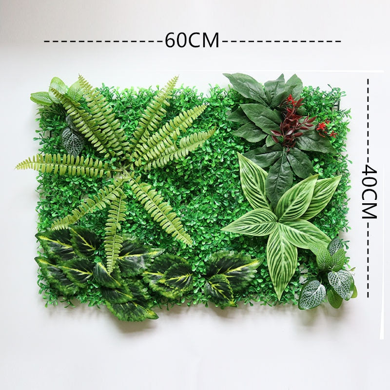 Indie wanddecoratie met kunstmatige planten 60x40cm | Verlevendig de ruimte met groen
