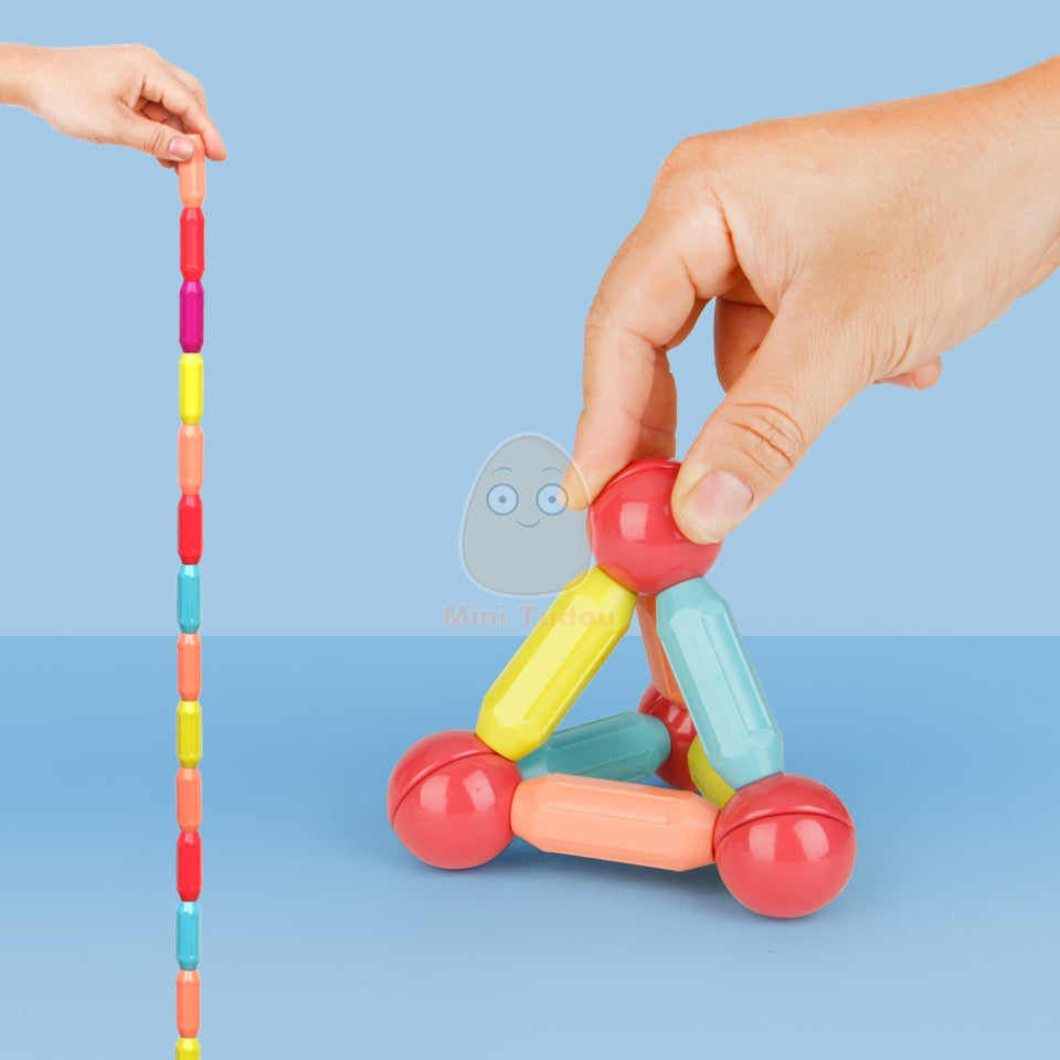 Magniblok™ Magnetisch Bouwspel | Montessori Speelgoed - Educatief - Urenlang Creatief Speelplezier - Veilig voor Kinderen